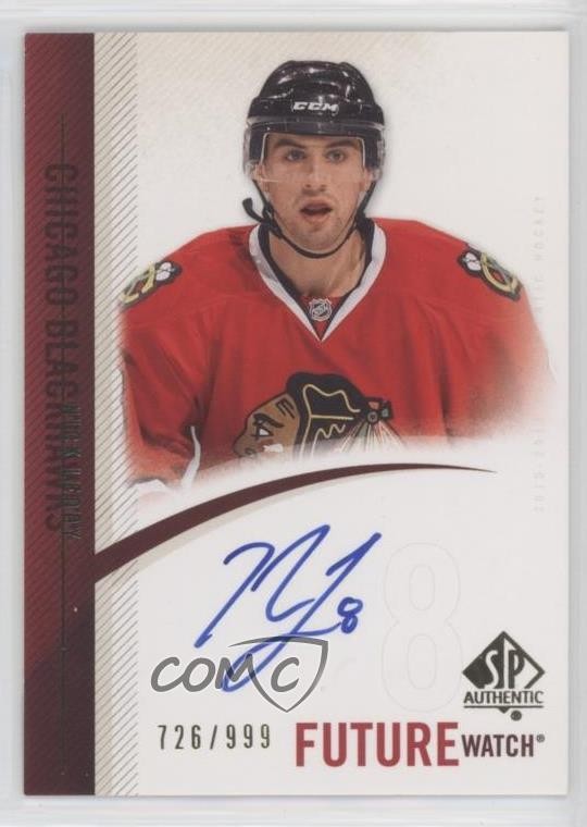 2010-11 SP Authentic Future Watch 726/999 Nick Leddy #294 Auto 5yq