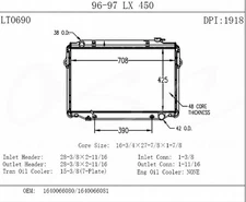 OSC Automotive Radiator 1918
