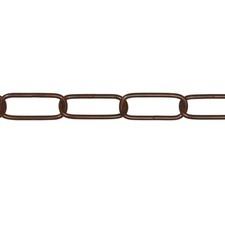 Catena genovese Ø 3,8 mm, interno maglia 39 mm x 12 mm, 1,5 mt, bronzata