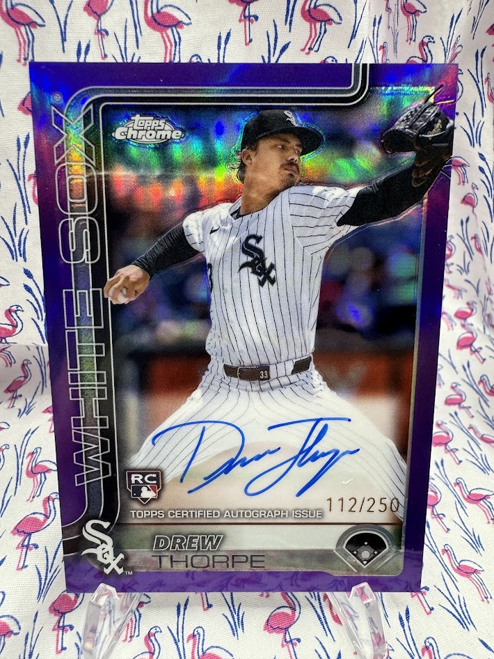 Drew Thorpe - #112/250 - AUTO - PURPLE REFRACTOR - 2025 Topps Chrome - RA-DT