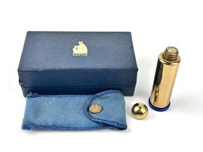 Vintage Lanvin Designed by Cartier Empty Perfume Bottle w/ Original Box & Bag GC