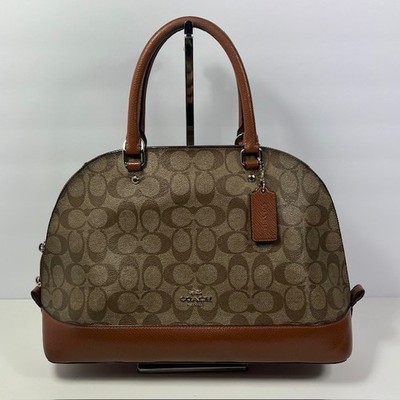 Coach Alma Style Canvas Leather Monogram Leather Handbag