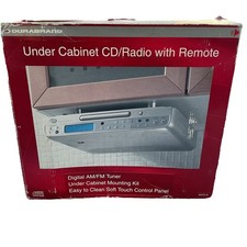 Durabrand W375-K Under Cabinet CD Radio AM/FM Clock Remote NIB Open Box