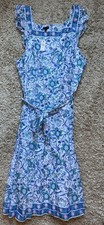 NWT Talbots Plus Women s Mid Length Blue Floral Dress Size 22W
