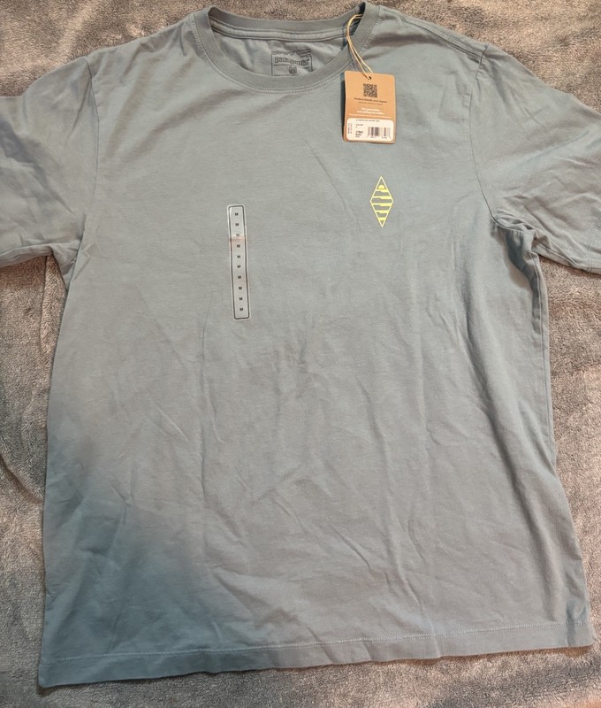 Patagonia Men’s T Shirt - Water People Spotter T Shirt - Blue Sage Size Medium