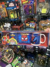 Spider Man Collectable Mugs Hot Cocoa Marvel 2004 New Sealed MOC legends holiday