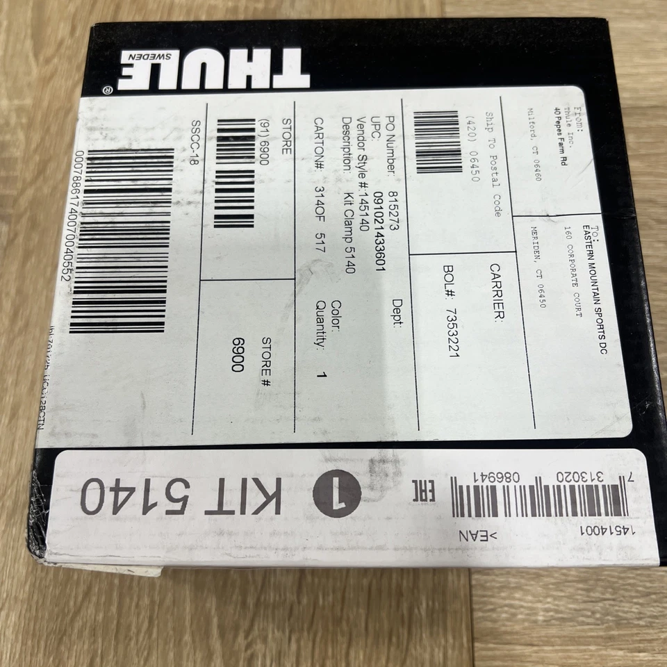 Kit de ajuste de portaequipajes de techo/abrazadera de borde Thule 5140 Evo (paquete de 4) para Kia Rio KIT41 Foto 4 de 4