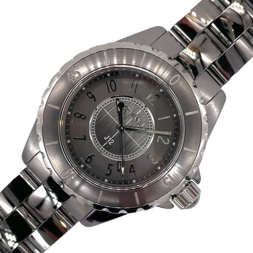 OROLOGIO DA POLSO DONNA CHANEL H2978 J12 CROMATO 33 MM CERAMICA METALLICA TONDO