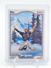 JACKSON CHOURIO 2025 TOPPS X BOB ROSS JOY OF BASEBALL #26 BREWERS E Q3735