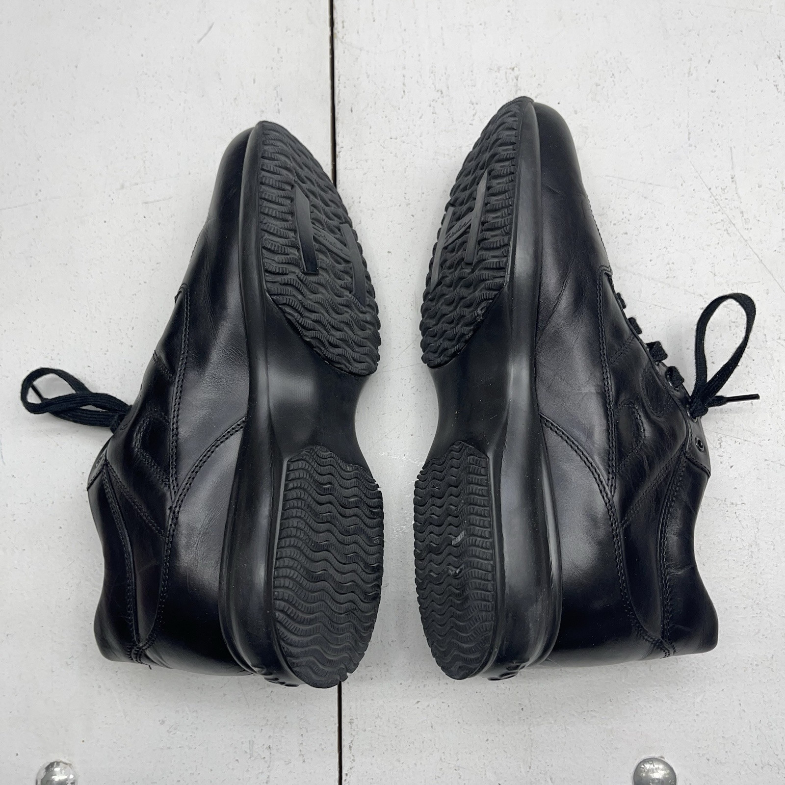 Hogan Interactive Black Leather Platform Sneakers… - image 8