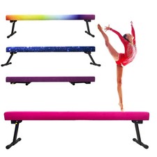 6FT Adjustable Foldable Gymnastics Balance Beam,Home Gym Equipment,Easy Assem...