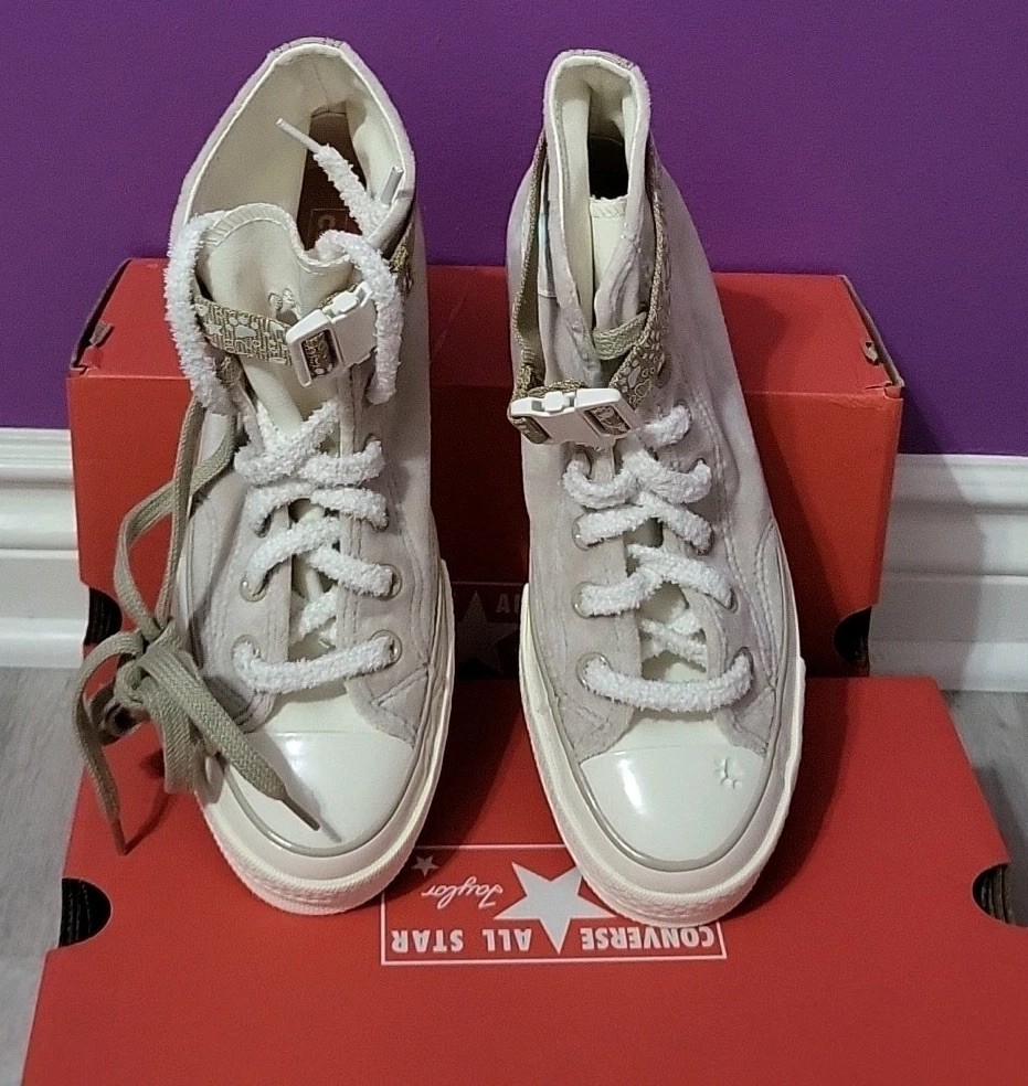 New Converse Chuck Taylor 70 Hi Stone Sz 8.5 Sneakers Women Shoes "Cat" Boots thumbnail 5