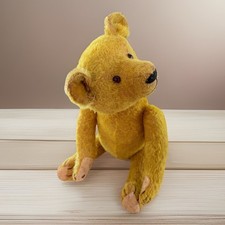 1950 German Gold Mohair Hump Jointed Circus Teddy Bear 20 Vintage Collectible