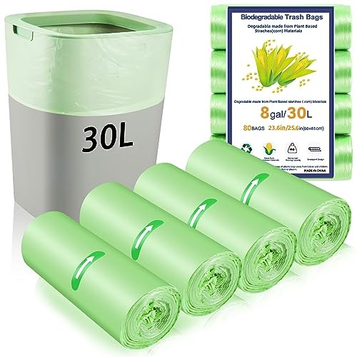80 x 30 Litre Bin Bags, 8Gallon/30L Food  Assorted colors , sizes 