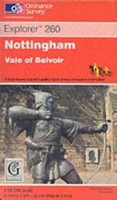 Nottingham (Explorer Maps), Ordnance Survey, Used; Good Book