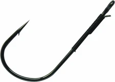 Gamakatsu 310414 Super Heavy Cover Worm Hook with Wire Keeper, 4/0 4pk