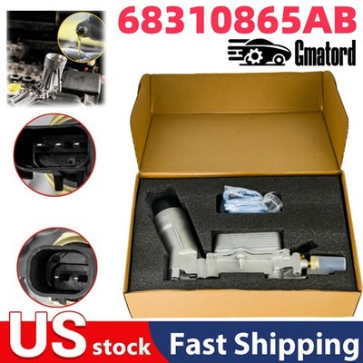 68310865AB Engine Oil Cooler Filter Housing For 11-22 Dodge Jeep Chrysler Ram US