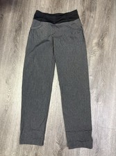 prAna Women  s Small Summit Hybrid Gray Straight Leg Pants Stretch W4119RG32