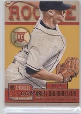 2013 Panini America's Pastime Rookies Gold 3/25 Brett Oberholtzer #224 1h8
