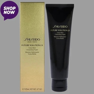 Shiseido Future Solution LX Extra Rich Cleansing Foam 4.7 oz Cleanser 125ml New