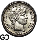 1898-O Barber Dime, Gorgeous Solid Gem BU++, Tough This Nice