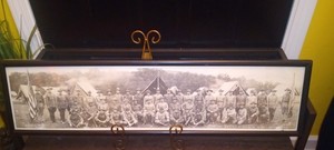 WW1 Framed Panoramic Photograph Officers 2nd Regt. Infantry 1918 N.G.N.J 