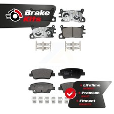 Front Rear Ceramic Brake Pads Kit For 2022-2024 Genesis GV70 3.5L