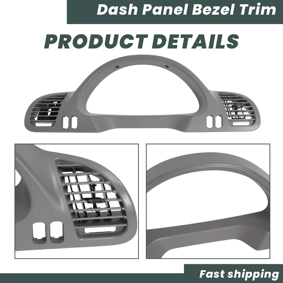 Cubierta del panel del bisel del tablero con ventilaciones de CA para Dodge Sprinter 2500 3500 2002-2006 Foto 2 de 4