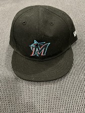 New Era Infant Black Miami Marlins My First 59FIFTY Fitted Hat Size 6