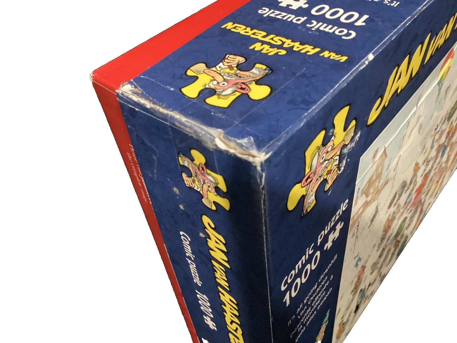 Jumbo 1000 pc. It's all going Downhill, Jan Van Haastern 2022 jigsaw puzzle BOX thumbnail 2
