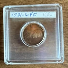 1931-S Lincoln Wheat Small Cent VF Bronze BN San Francisco Mint