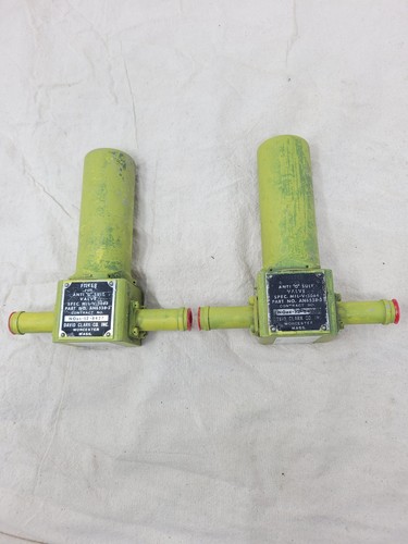 vintage aviation filter anti G suit valve an6538-3 1960s lot of (2)