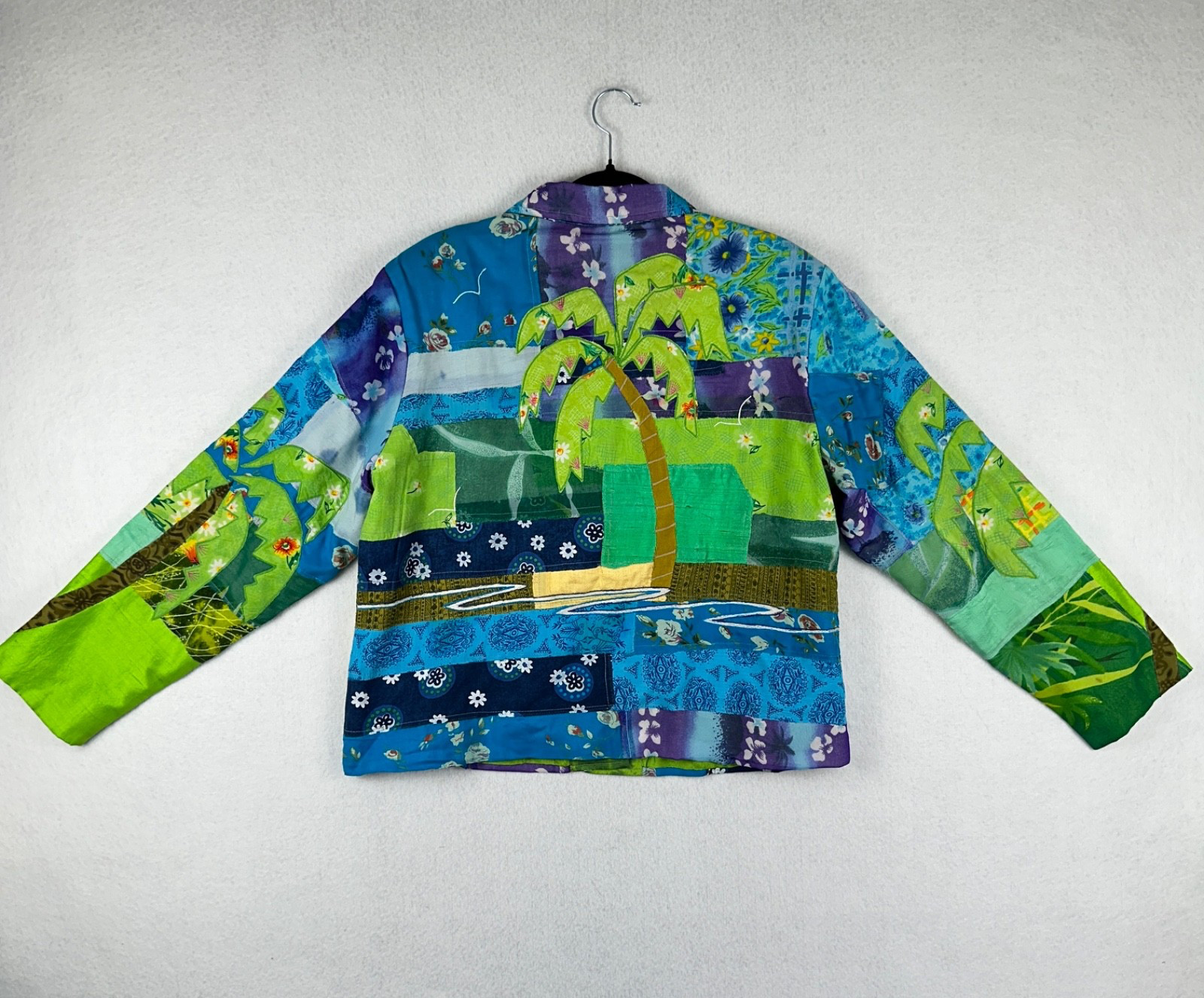 Vintage Sandy Starkman Patchwork Jacket Women Sz … - image 2