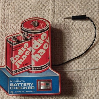 Micronta Battery Checker Tester for D & 9V Batteries Model/MPN 5304