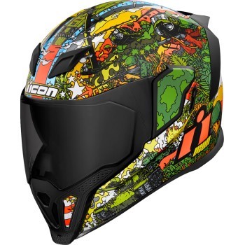 Icon Airflite Helmet Full Face - GP23 Green - Adult Size Medium 0101-15059