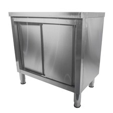 Mesa de preparación de alta resistencia banco de trabajo de cocina de acero inoxidable para restaurante almacén
