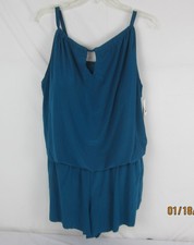 Women's UPF 50 High Neck Swim Romper with Pockets One Piece Swimsuit 18