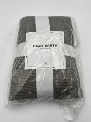 Cozy Earth Set of 2 60% Cotton 40% Viscose from Bamboo 30 x 58 Bath Towels