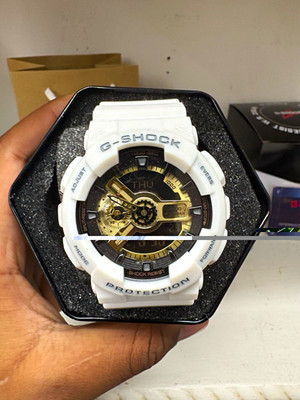 Casio G-SHOCK Analog/Digital Quartz Shock-Resistant 200m White Resin Watch
