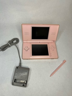 Nintendo DS Lite Pink Handheld Console USG-001 Tested Working + Charger + Stylus