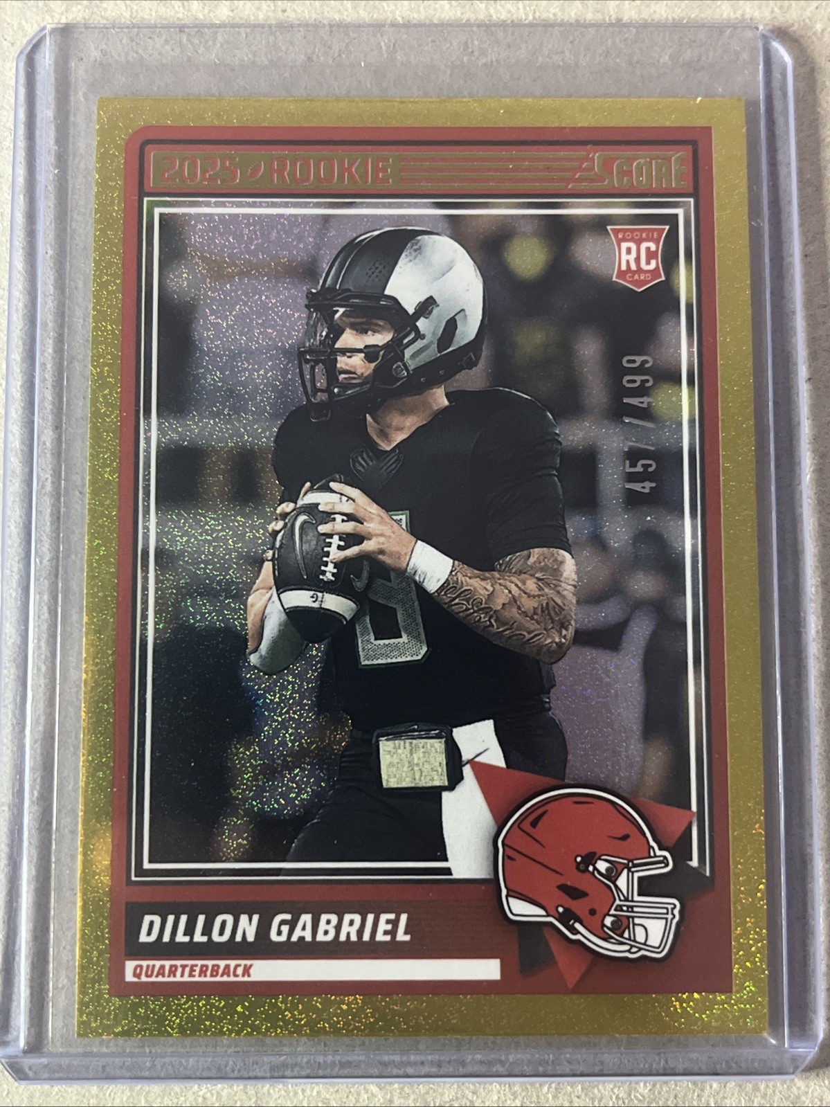 2025 Score - Rookies Dillon Gabriel #41 Gold Dots /499 (RC)