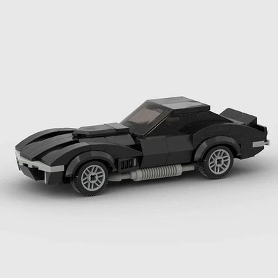 MOC Car  Corvette C3 Stringray Speed Champions Building Block Model Kit 143 Pcs