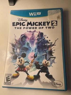 Disney Epic Mickey 2: The Power of Two (Wii U, Complete in Box with Manual)