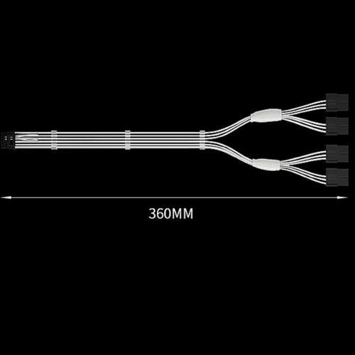 PCIe 5.0 Extension Cable, 16 Pin (12+4) Male to PCIE 5.0 4x8 16 Pin to 4x8 Pin s - Afbeelding 12 van 23