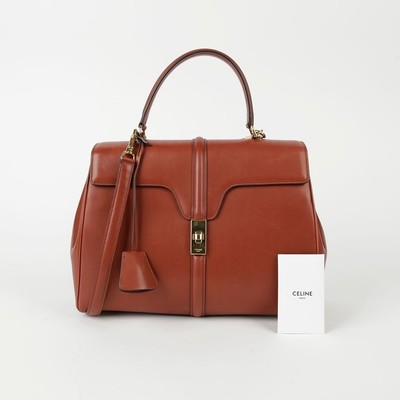 Celine Schultertasche mittelbraun Calf 16 Tote 187373BF9 63704252