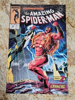 Amazing Spider-Man #293 Marvel 11'' x 17'' Print Signed Mike Zeck w/COA Poster