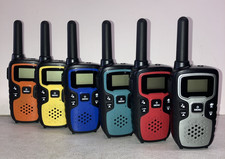 Wishouse Walkie Talkie M9 6 Pack With Battery  Charger, Range: 1-36 Miles NEW 