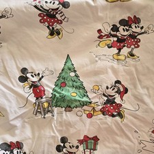 Pottery Barn Kids Disney Mickey Mouse Holiday Fitted Crib Sheet