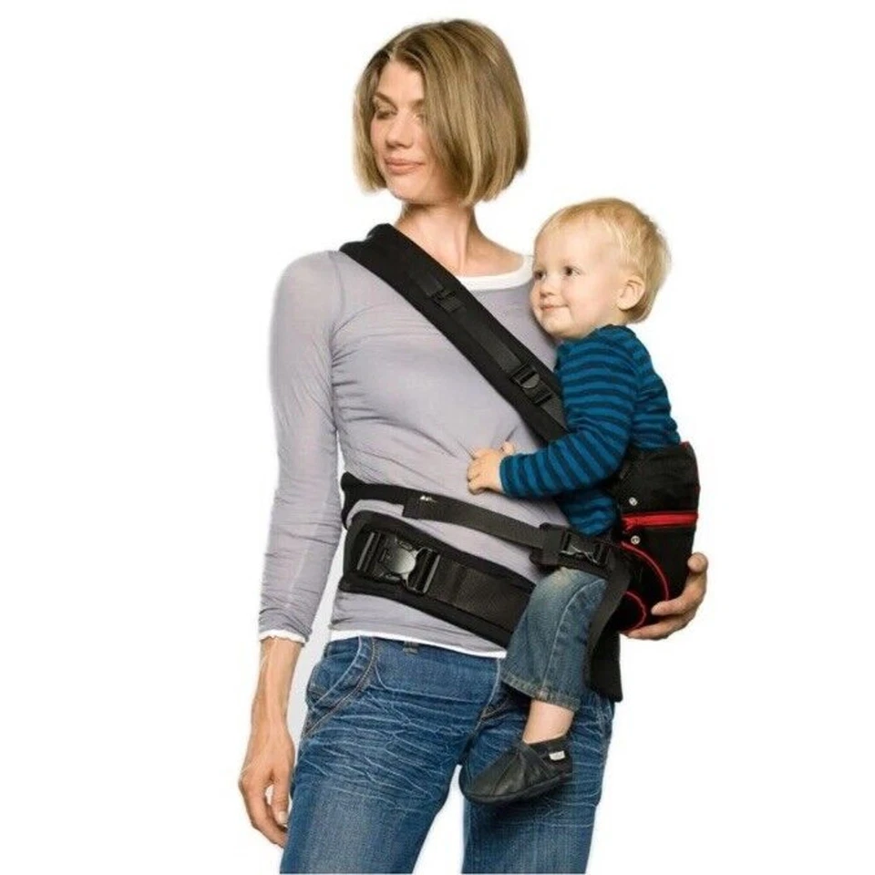 Portabebés ajustable MANDUCA First BlackLine rojo radical 100 % algodón orgánico Foto 2 de 4