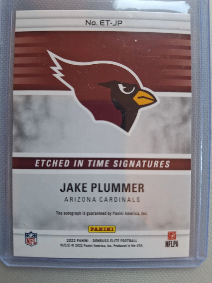 Fútbol Elite 2022 grabado en el tiempo Jake Plummer automático 11/49 Foto 2 de 2
